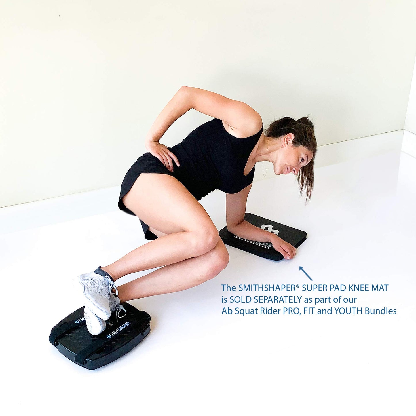 SmithShaper® PRO ASR - Ab Squat Roller | Full Body Workout | Get Fit - 25 Exercises! Ab Rolls, Squats, Plank Walks, Core Strengthening & More | Add to your HIIT workout and shape abs, legs, butt, thighs, waist, chest & more