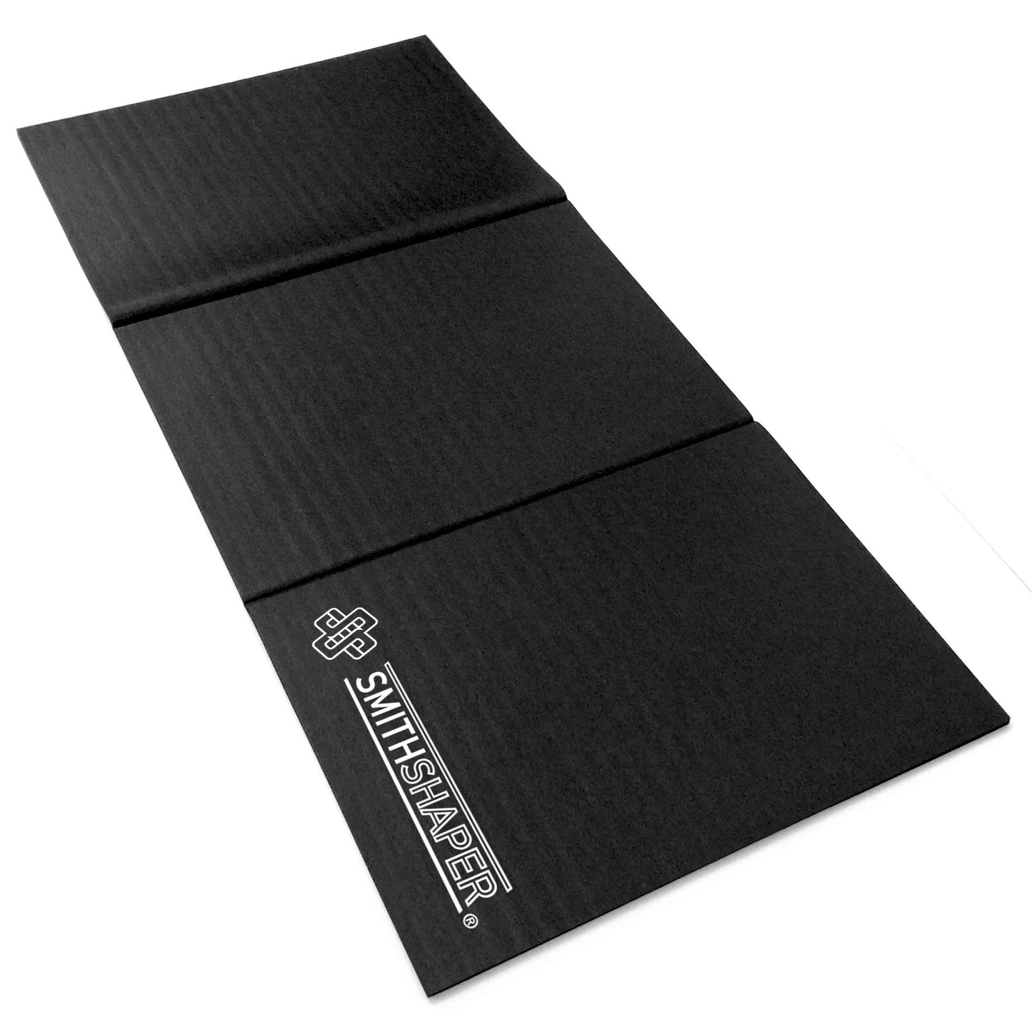 SmithShaper Squat Mat Knee Mat - 30.75" Length -Squats Leg Muscle Targeting - Folds to 0.90-inch Thick Exercise Kneeling Mat - Ab Rollouts - Knee Pushups Pad - NBR Black